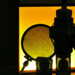 vocal mic silhouette by dave kobrehel